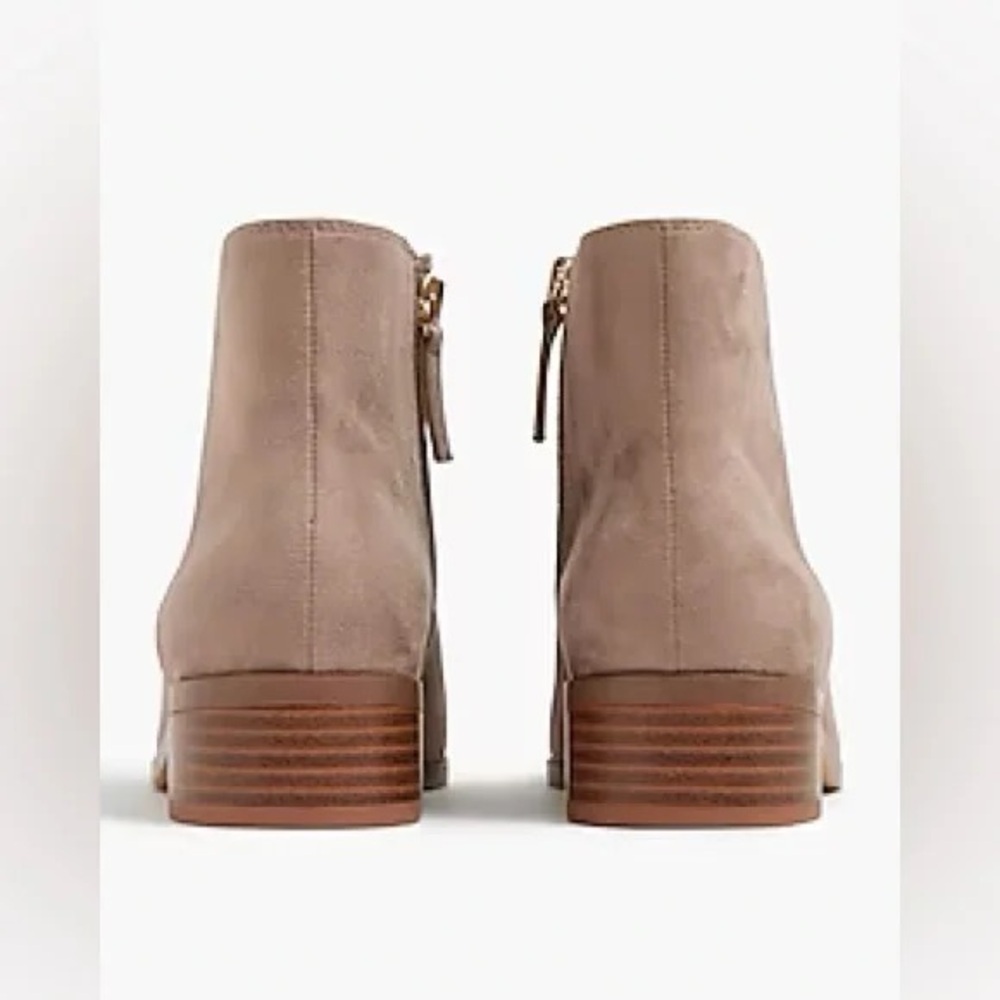 J. Crew Factory | Vegan Sueded Ankle Boots Grey Various Sizes Available - Picture 4 of 5